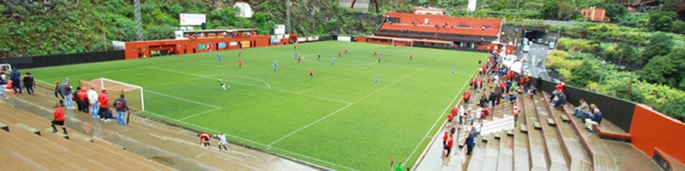 Panorámica del estadio Nuevo Silvestre Carrillo, donde el Mensajero de La Palma juega sus partidos como local. CDMensajeroLaPalma