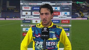 Dani Parejo fue titular en la victoria del Villarreal ante el Almería. Captura/MovistarLaLiga