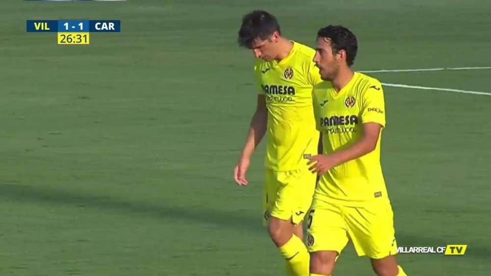 Gerard Moreno y Parejo ya la 'lían' en el Villarreal de Emery. VillarrealCFTV