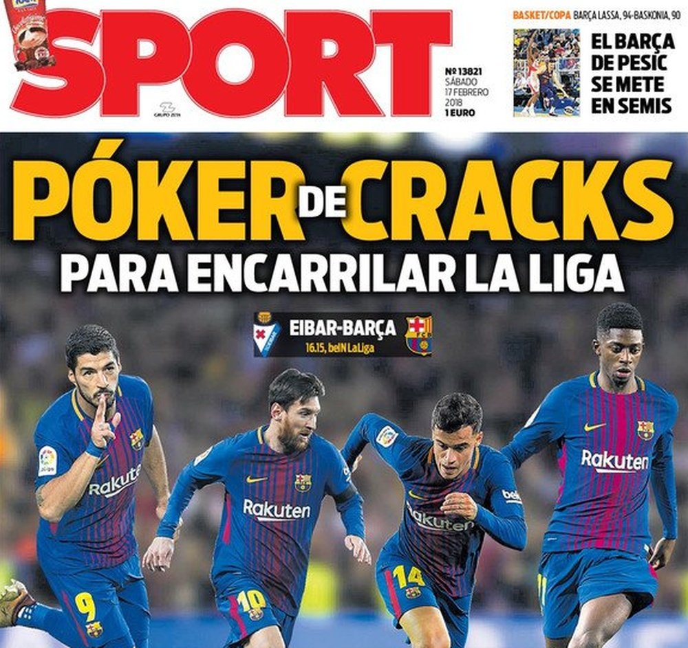 Barcelona vai 'com tudo' a Eibar. Sport