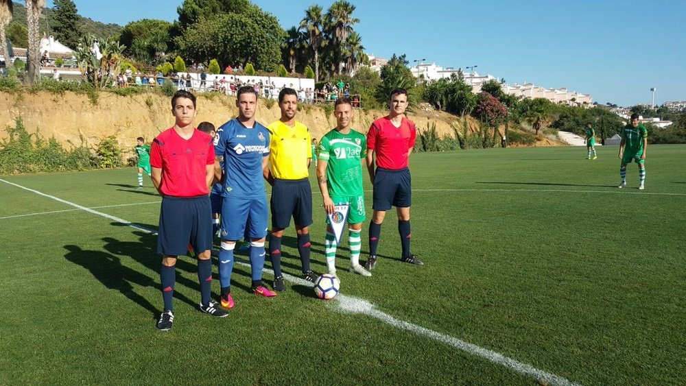 Partido amistoso entre el Getafe y el Linares Deportivo. GetafeCF