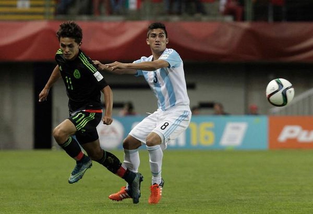 Partido entre México y Argentina en el Mundial Sub 17. Twitter