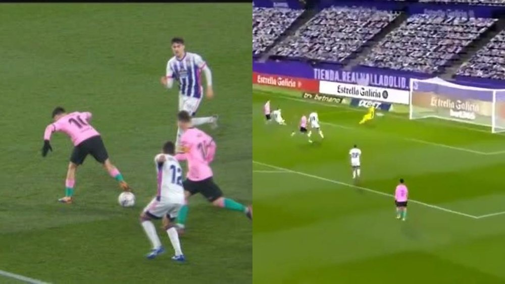 Messi went past Pele's record. Screenshot/MovistarLaLiga