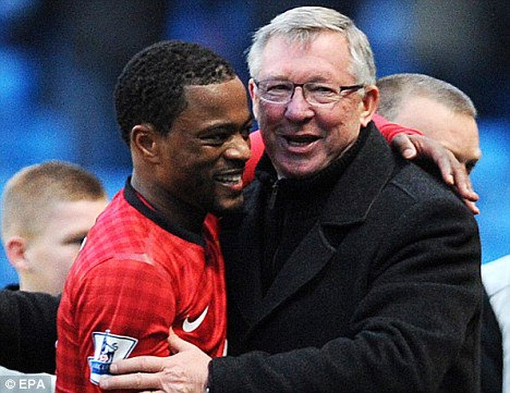 Patrice Evra has mocked his former boss Sir Alex Feguson. Twitter