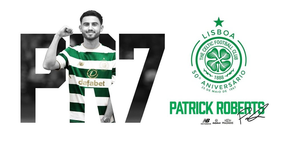 Patrick Roberts vuelve al Celtic. CelticFootballClub
