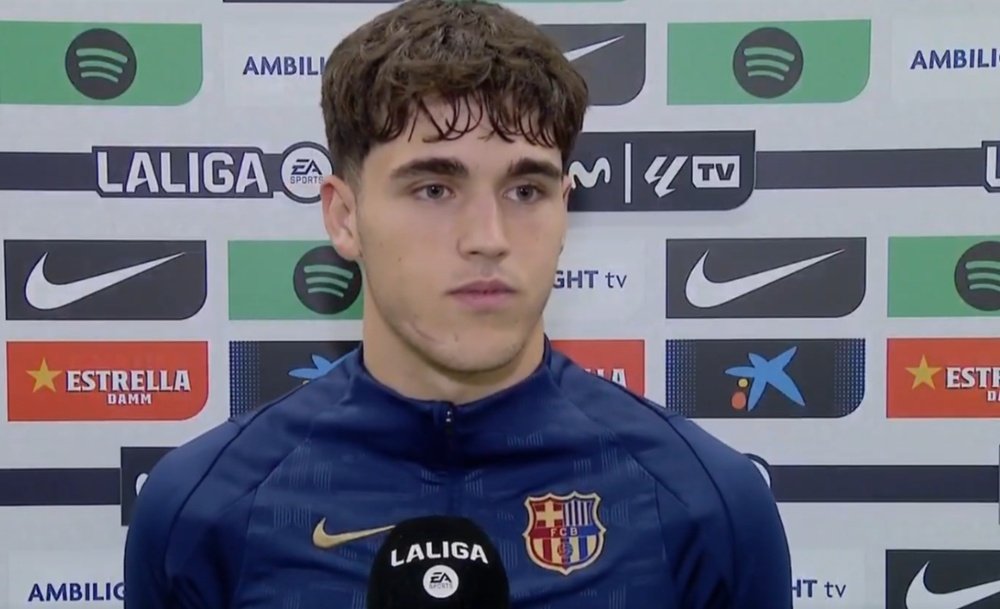 Pau Cubarsi stressed the importance of claiming all three points against Rayo. Screenshot/Esport3