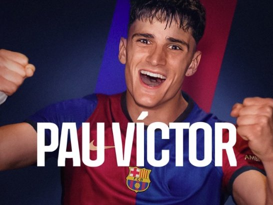 Victor has signed a new contract with Barcelona until 2029. Screenshot/FCBarcelona