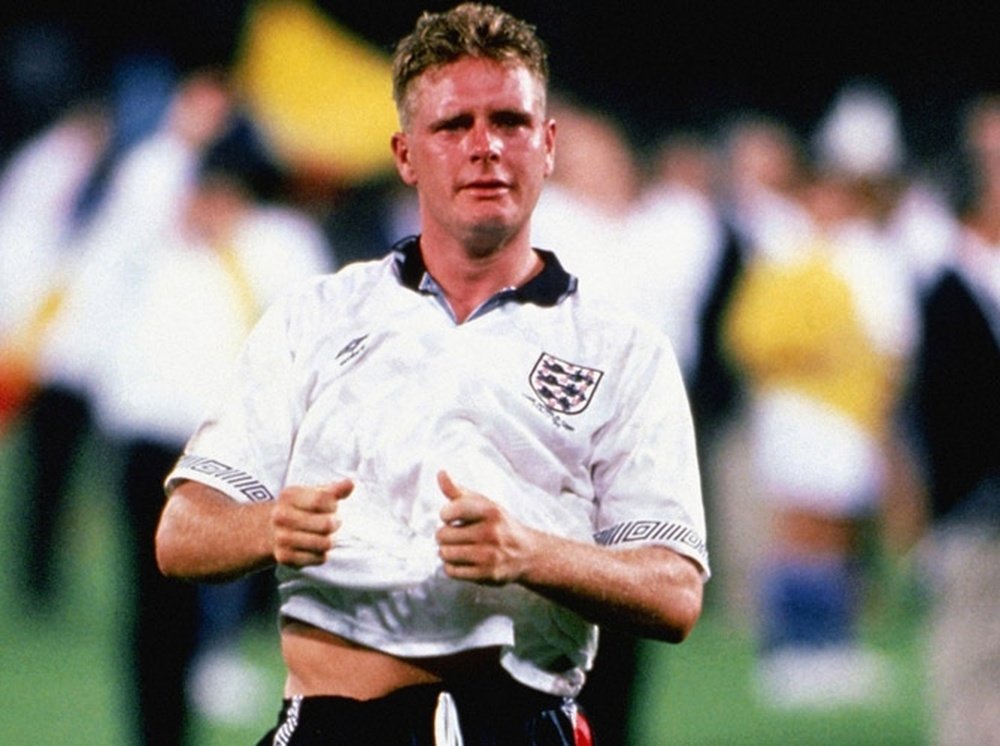 'Gazza' was a character on and off the pitch. AFP