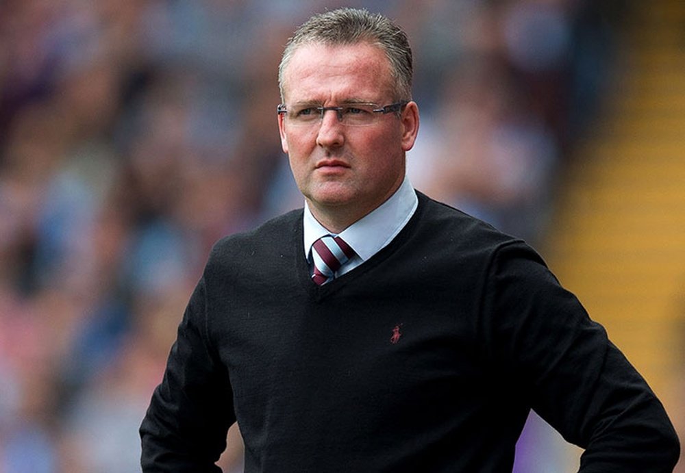 Lambert replaced Mark Hughes at Stoke. Archive/AFP