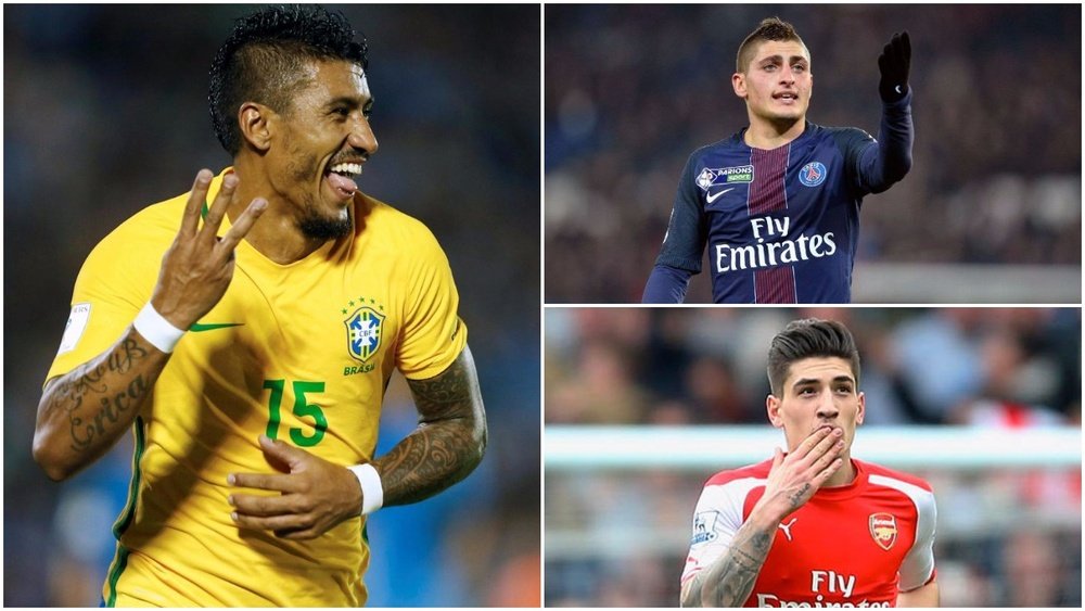 Paulinho, Verratti and Bellerin would like to join Barcelona. BeSoccer