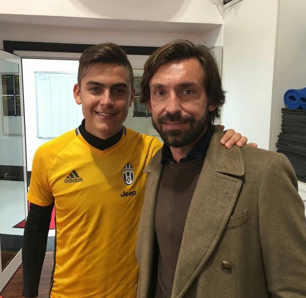 Dos grandes del fútbol. Instagram/PauloDybala
