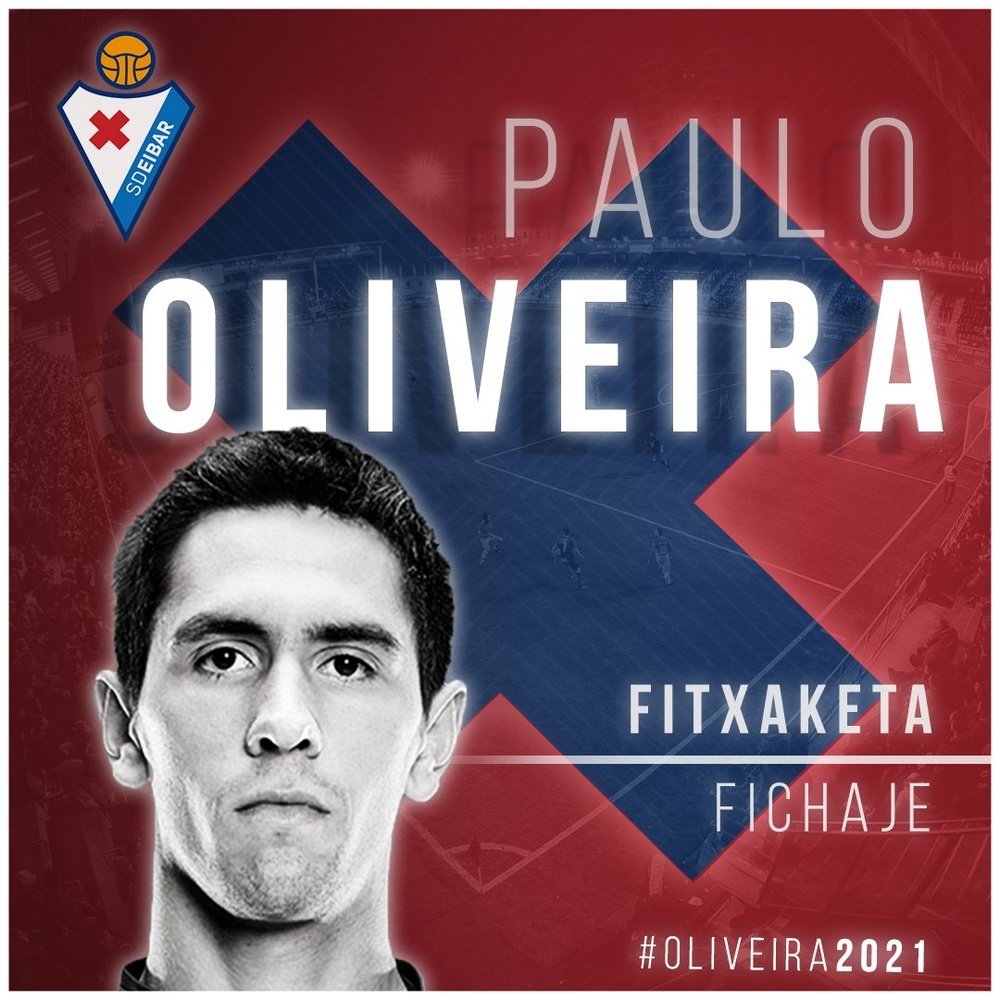 Paulo Oliveira, nuevo jugador del Eibar. SDEibar