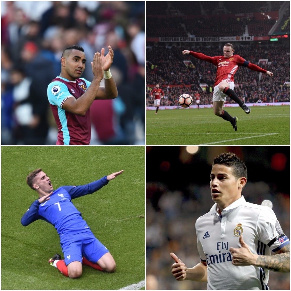 Payet, Rooney, Griezmann, James. BeSoccer