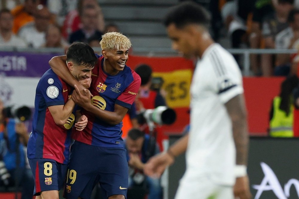 Yamal's Barca beat Real Madrid three times this season. EFE