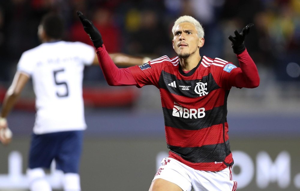 Pedro, com a camisa do Flamengo. EFE