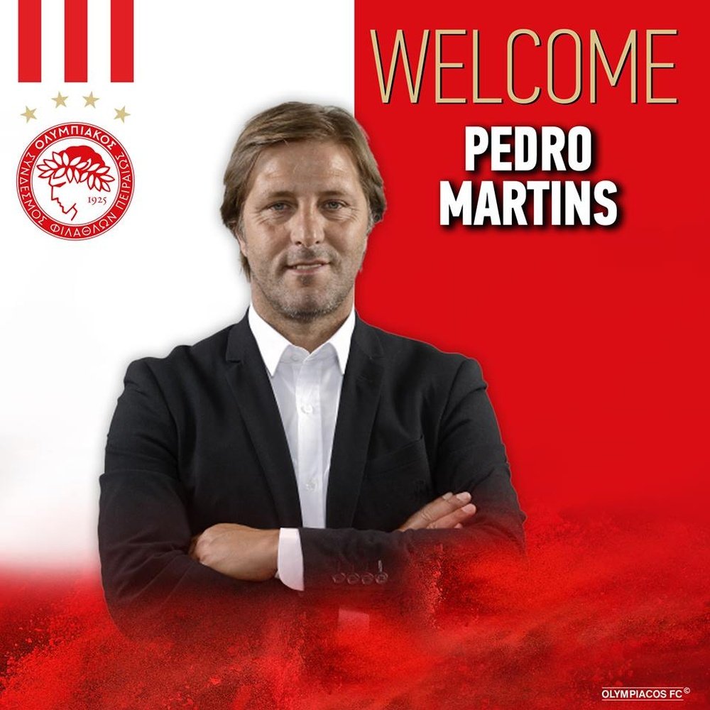 Pedro Martins assinou pelo Olympiacos. Olympiacos