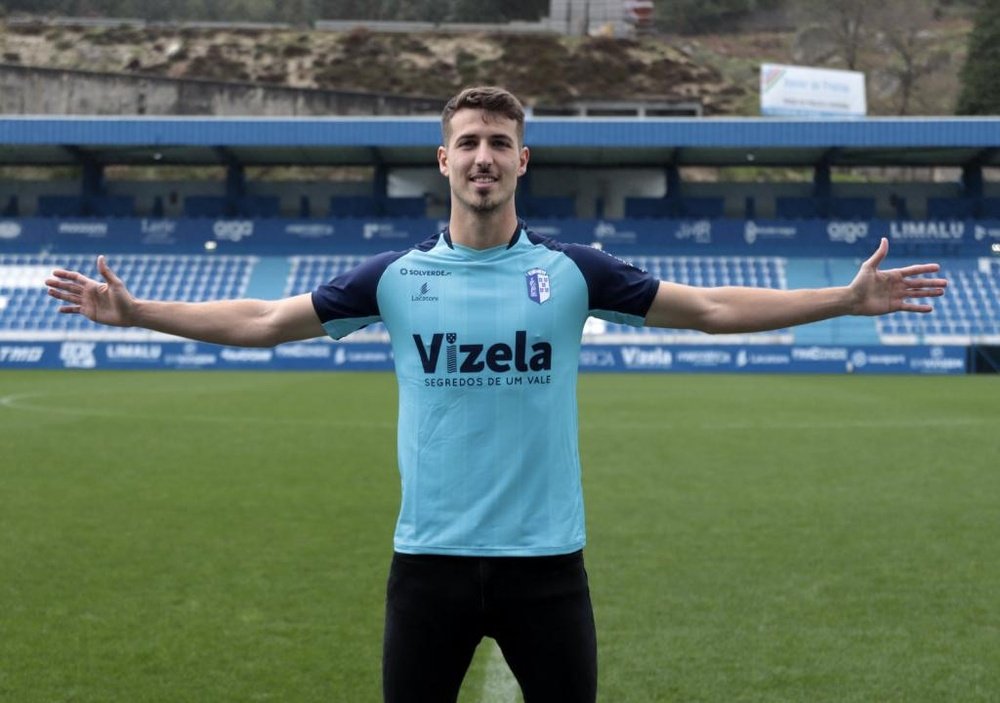 Pedro Ortiz, nuevo jugador del Vizela. Twitter/FCVizelaOficial