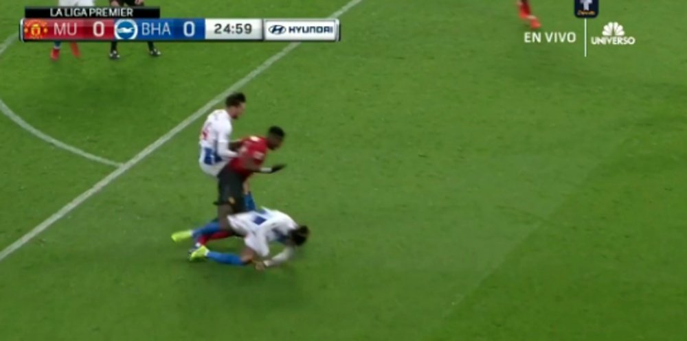 Penalty de Paul Pogba. Capture/Televisa