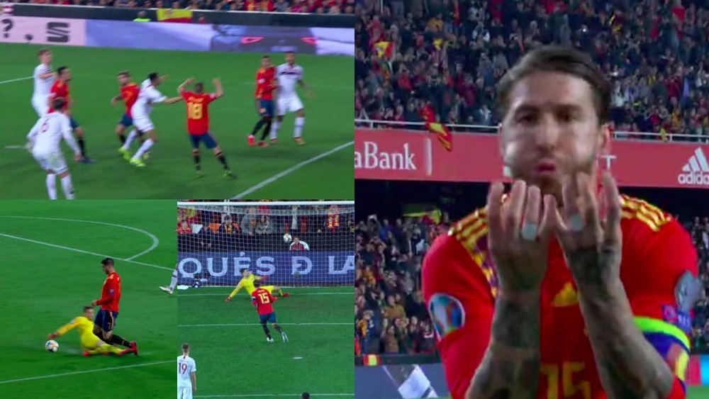 Nuevo gol a lo Panenka de Ramos. Capturas/RTVE