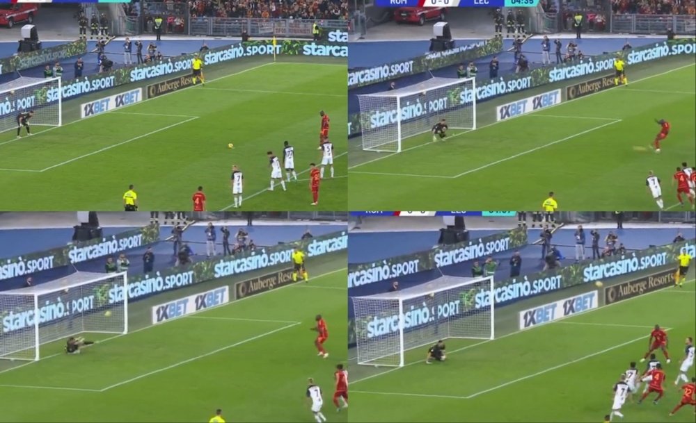 Lukaku falló un penalti tras 27 aciertos. Capturas/beINSports