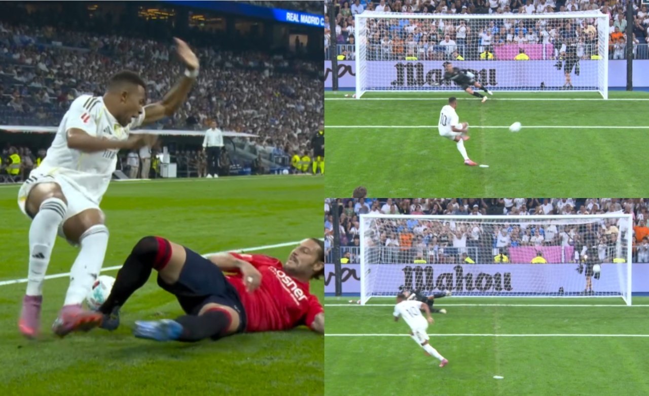 Mbappé ha segnato su rigore. Catture/DAZN