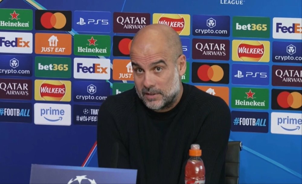 Pep habló de la crisis del City. Captura/ManchesterCity