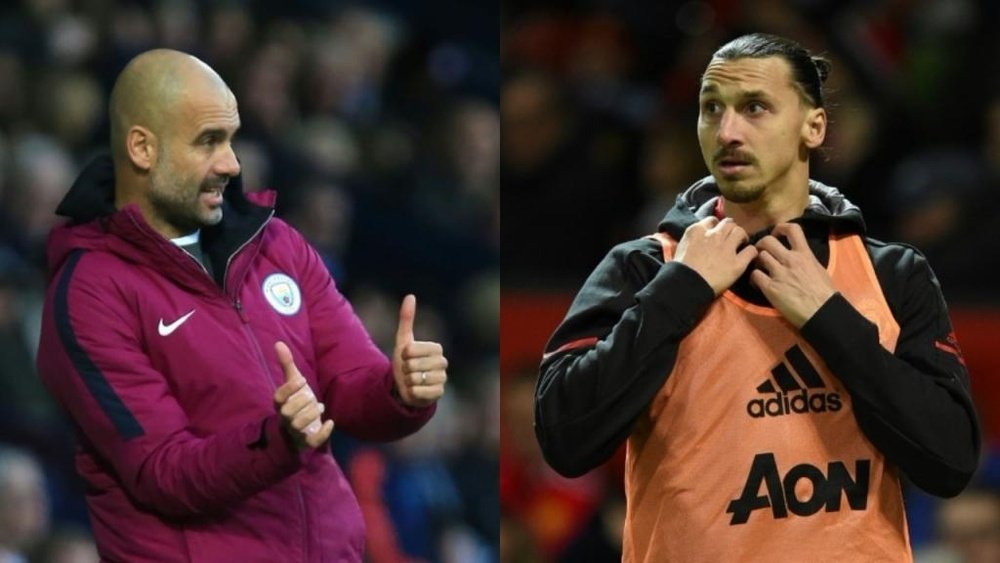 Ibrahimovic 'ataca' Guardiola. AFP