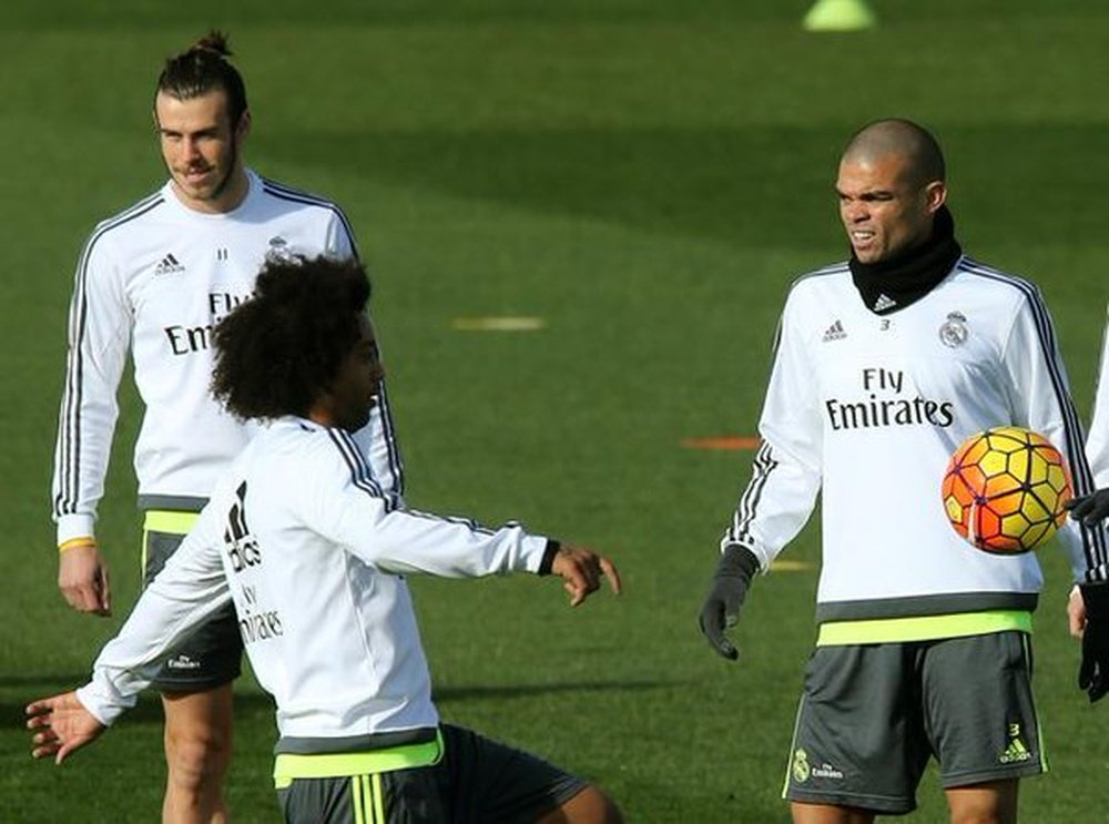 Pepe, Marcelo y Bale, las más que posibles bajas del Real Madrid ante la Roma. Twitter