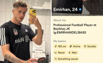 Besiktas confirmed in a brief official statement that they have terminated the contract of academy player Emirhan Delibas. Without stating this directly, it is understood that the reason is that he has a profile on the dating app Bumble, which is something of a more serious alternative to Tinder. Even so, in his description, apart from making it clear that he does not smoke and only drinks occasionally, he acknowledges that he is looking for casual encounters.