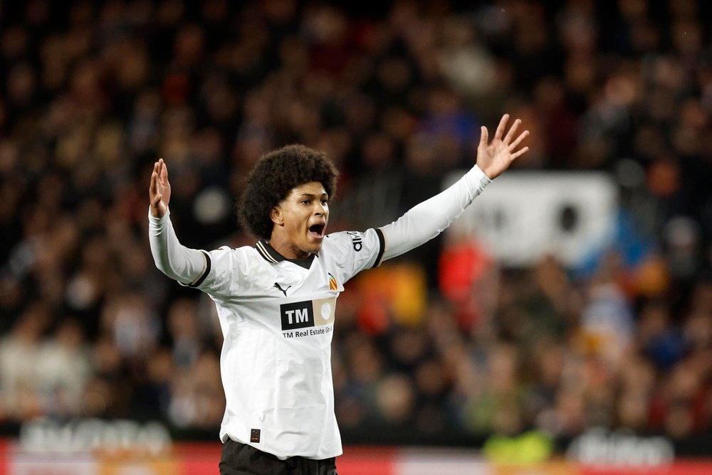Peter Federico victime d'insultes racistes après le match Valence-Real. efe