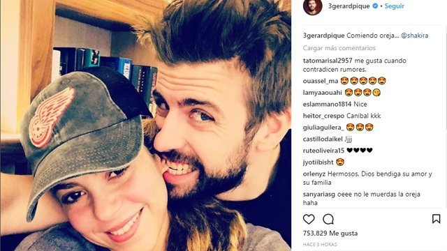 Piqué calló los rumores sobre una posible ruptura. Instagram/3gerardpique