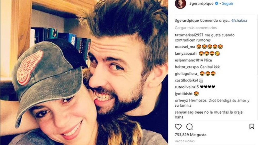 Piqué calló los rumores sobre una posible ruptura. Instagram/3gerardpique