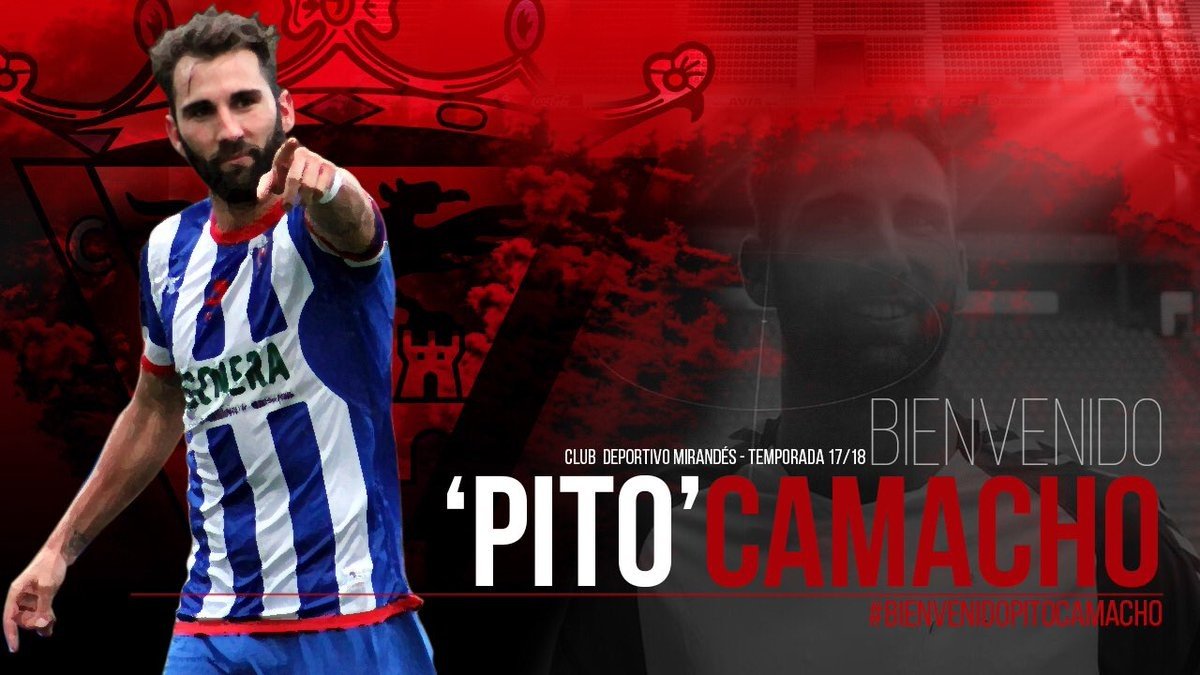 'Pito' Camacho firma con el Mirandés hasta 2019