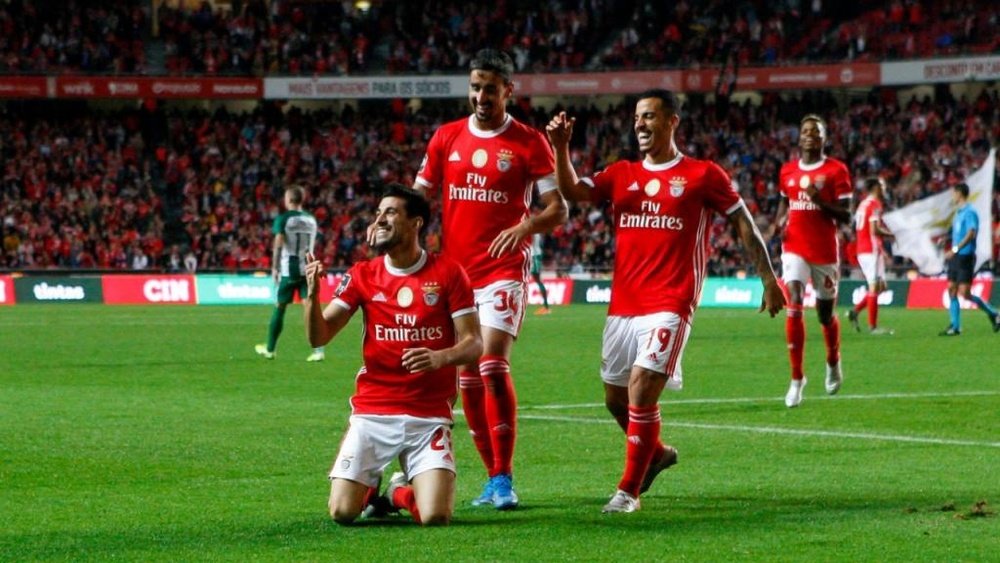 El Benfica sumó séptimo triunfo seguido. Twitter/SLBenfica