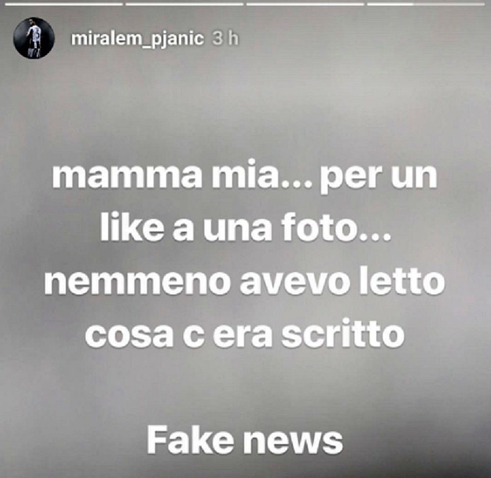 Pjanic denies the rumours. Instagram/Miralem_Pjanic