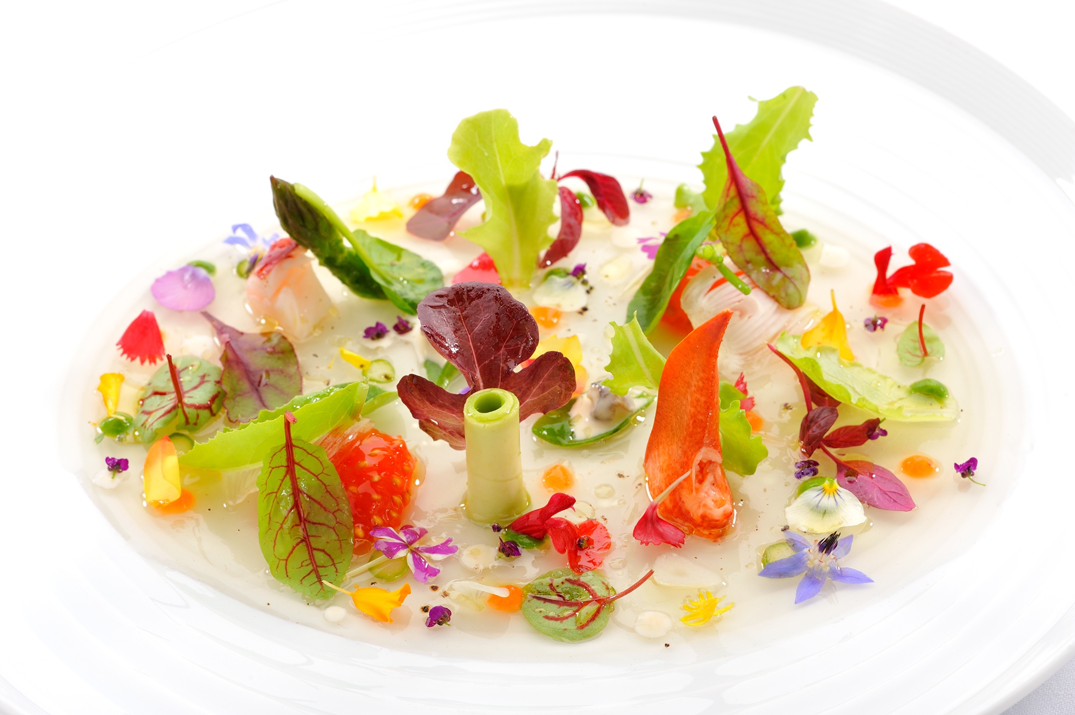 Plato de Martín Berasategui, cocina que se disfrutará en el Bernabéu.