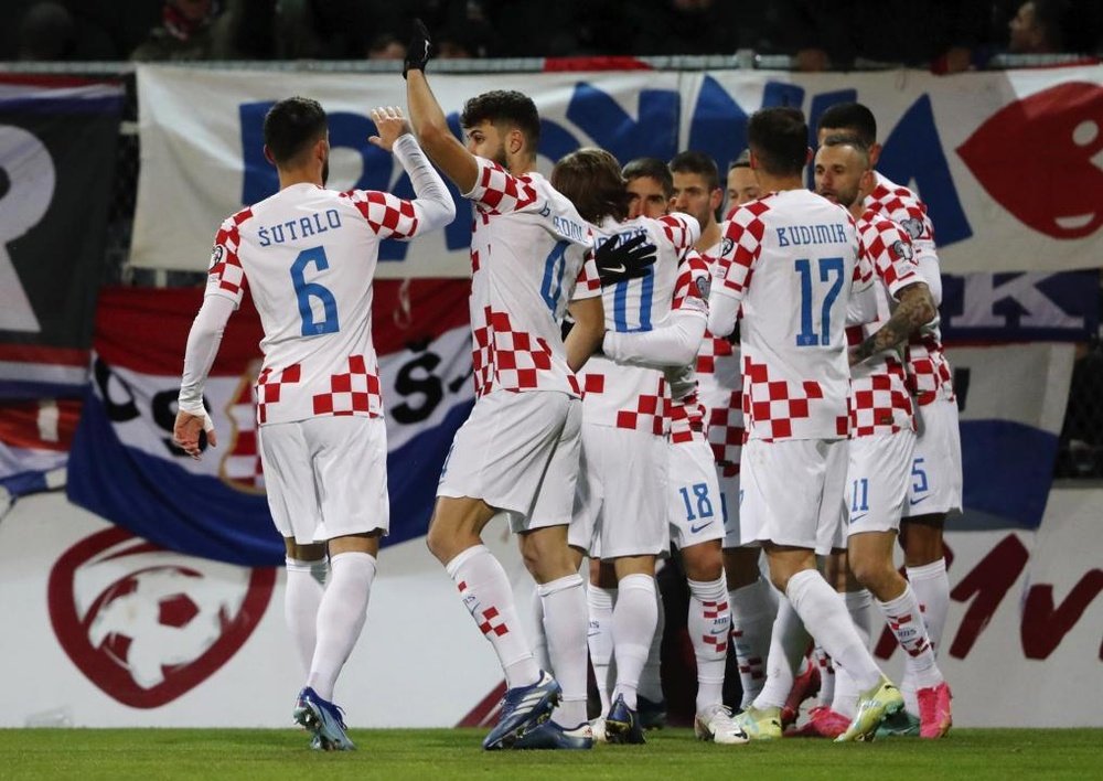 Croacia venció por 0-2 a Letonia. EFE