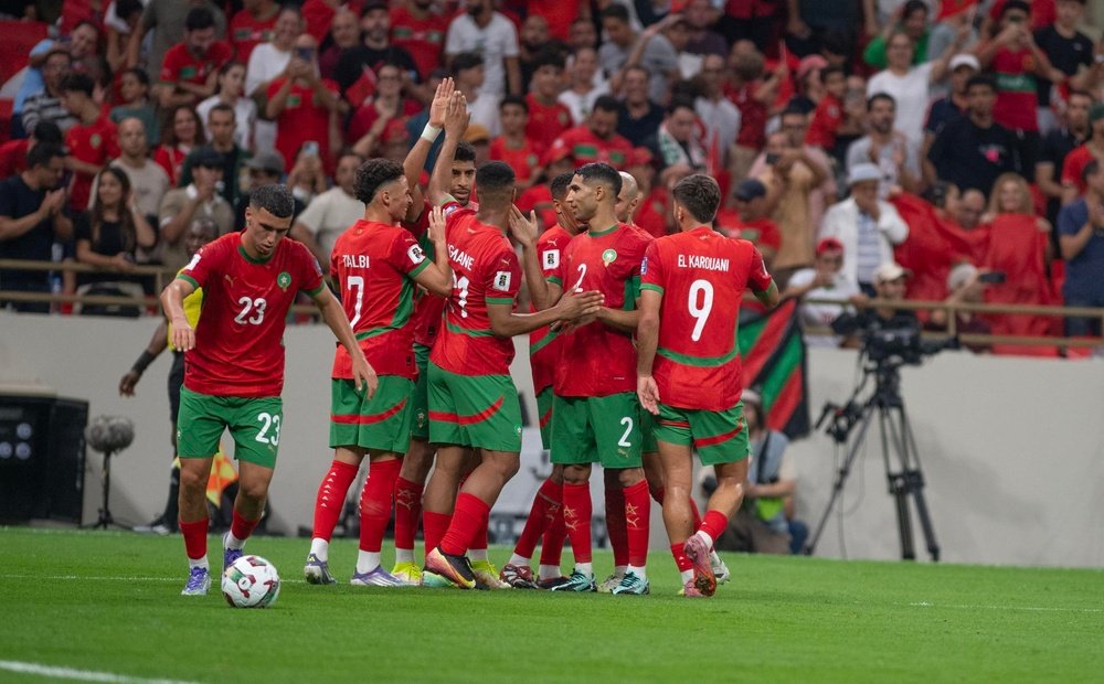 Le Maroc, direction la Coupe du Monde. EFE/EPA/JALAL MORCHIDI
