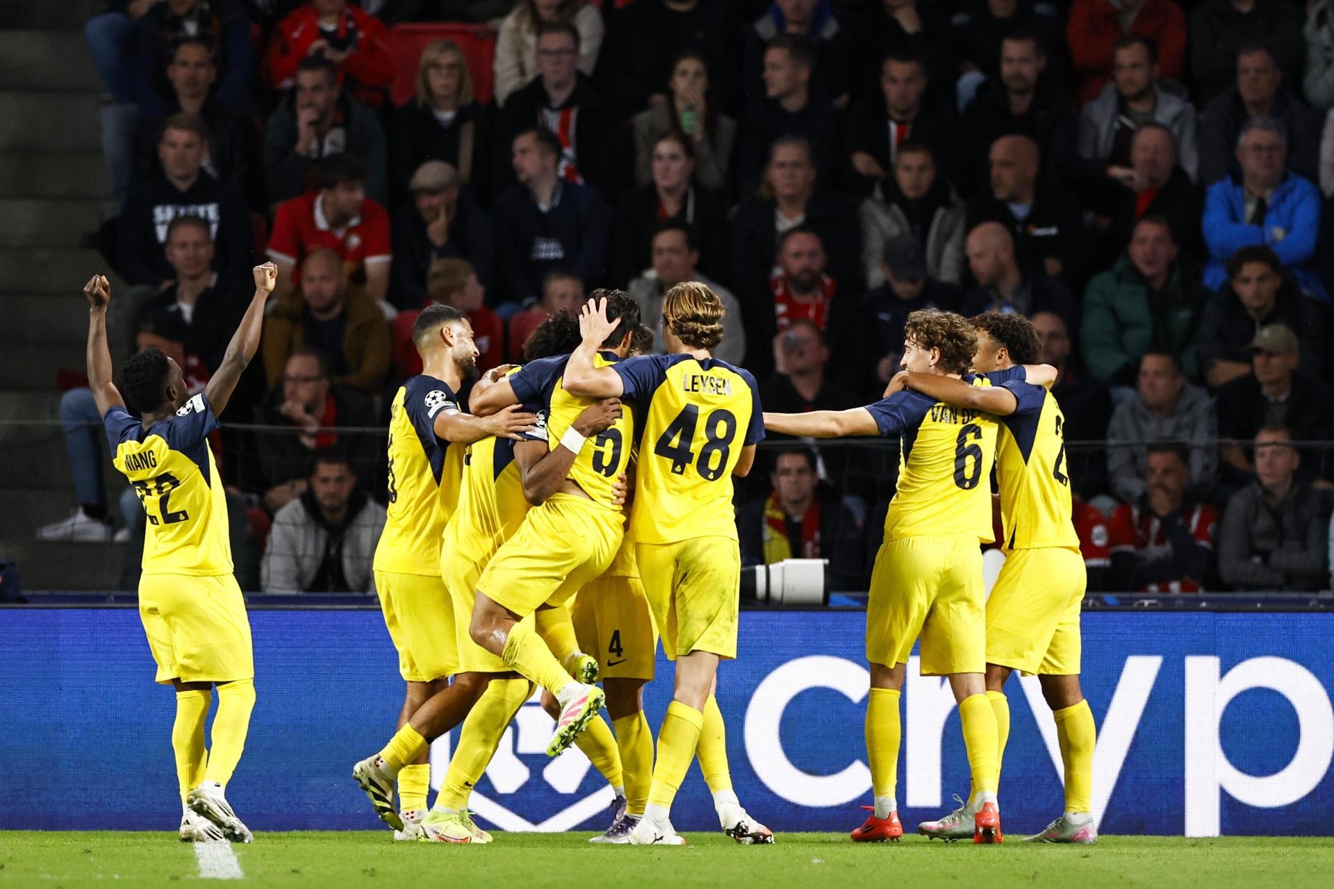 El Union Saint-Gilloise venció al PSV por 1-3. EFE