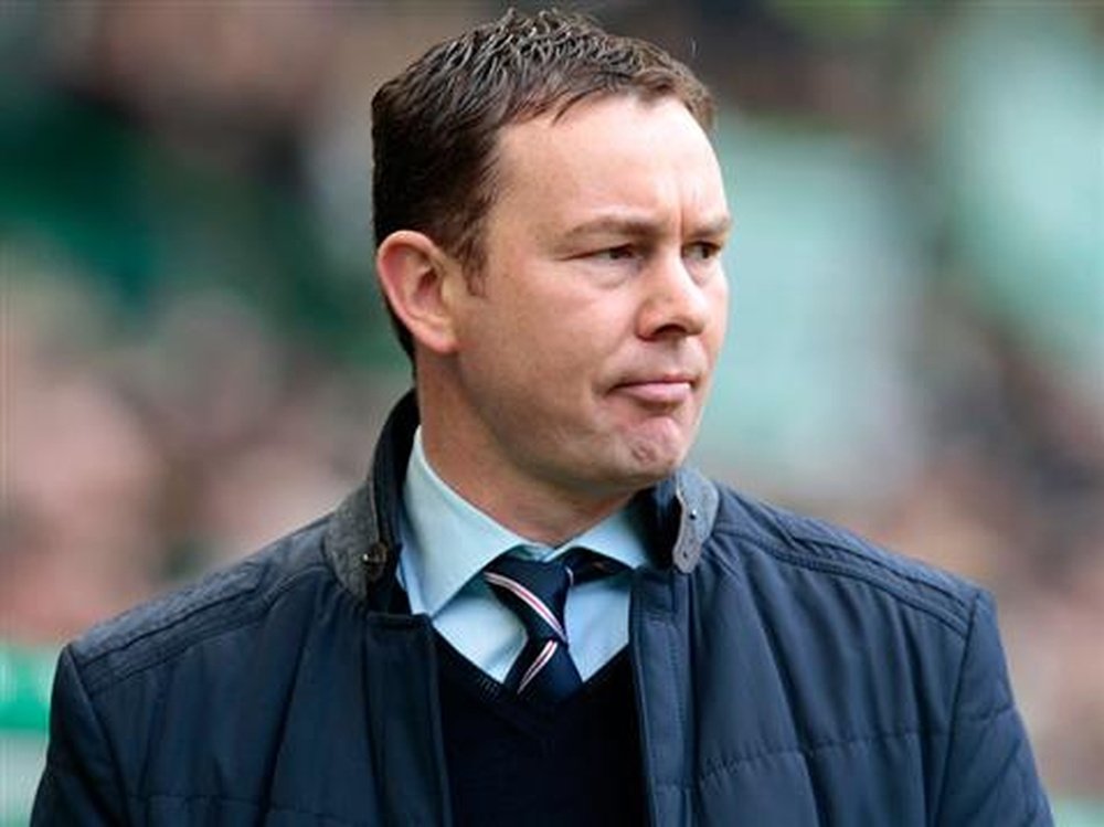 Plymouth manager Derek Adams. PAFC