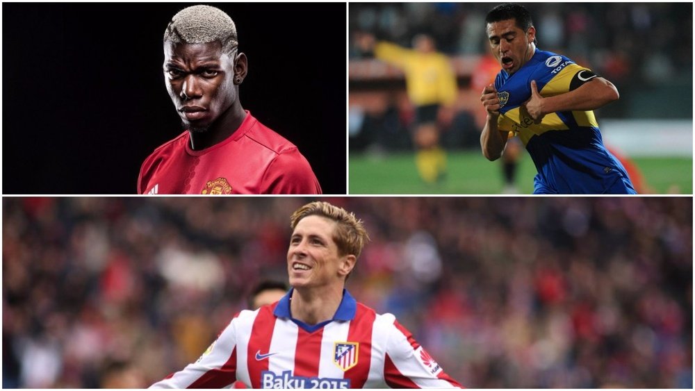 Pogba, Riquelme and Torres returned to their hometown clubs. BeSoccer