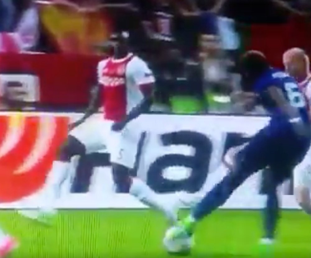 Pogba abrió el marcador con un gol de rebote ante el Ajax. Youtube