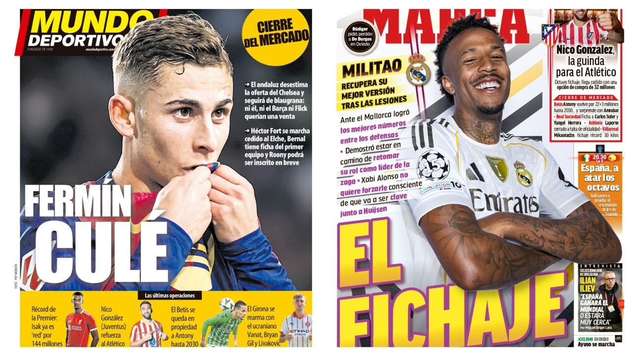 Portadas de la prensa deportiva del 02-09-25