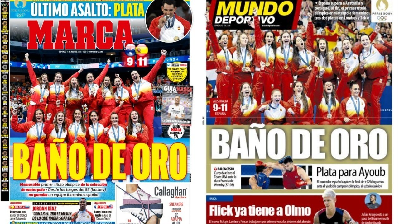 Portadas de la prensa deportiva del 11-08-24