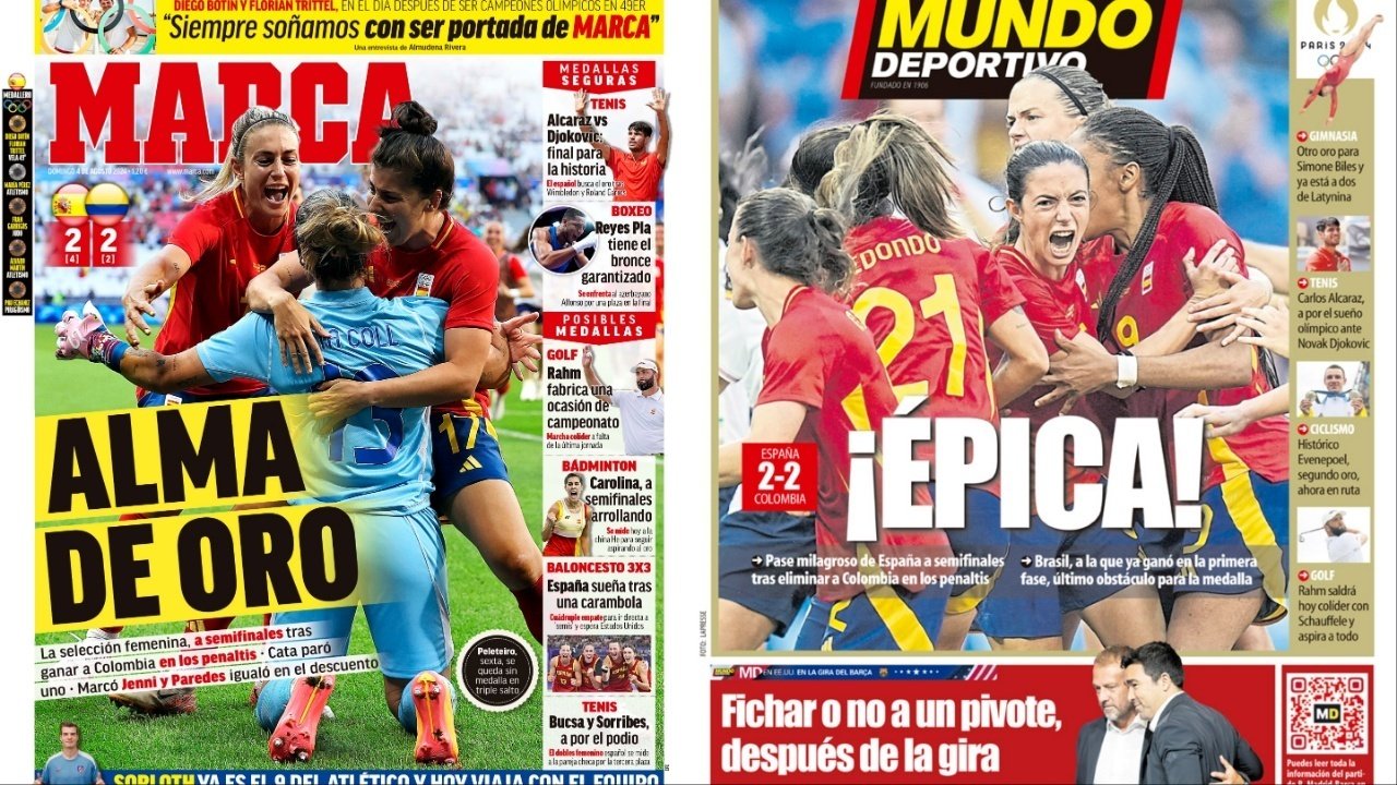 Portadas de la prensa deportiva a 04-08-24. Marca/Mundo Deportivo