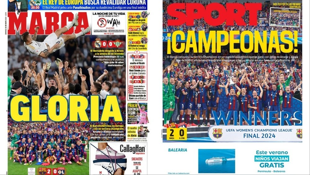 Portadas de la prensa deportiva a 26-05-24. Marca/Sport