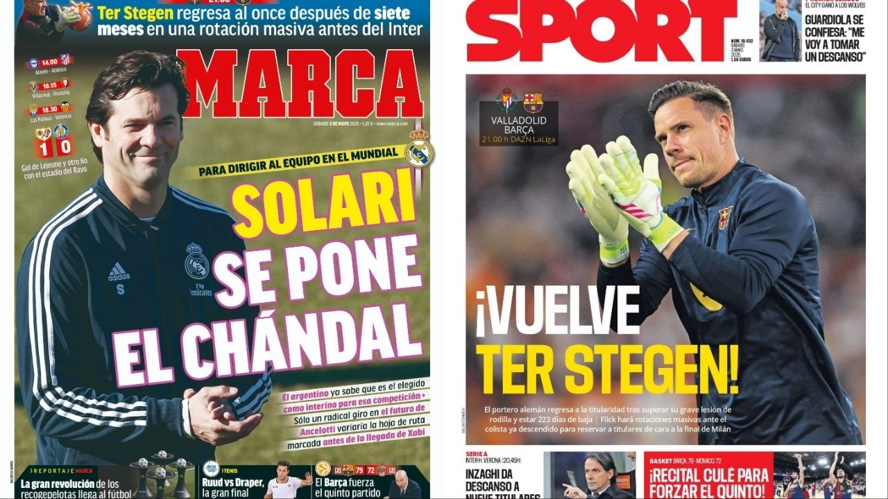 Portadas de la prensa deportiva del 03-05-25. Marca/Sport