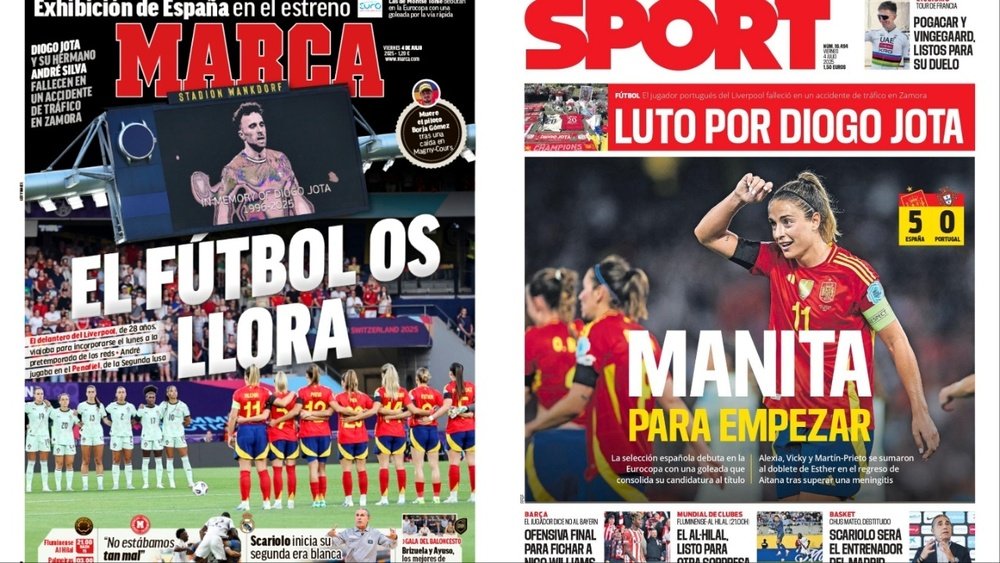 Portadas de la prensa deportiva del 04-07-25. Marca/Sport