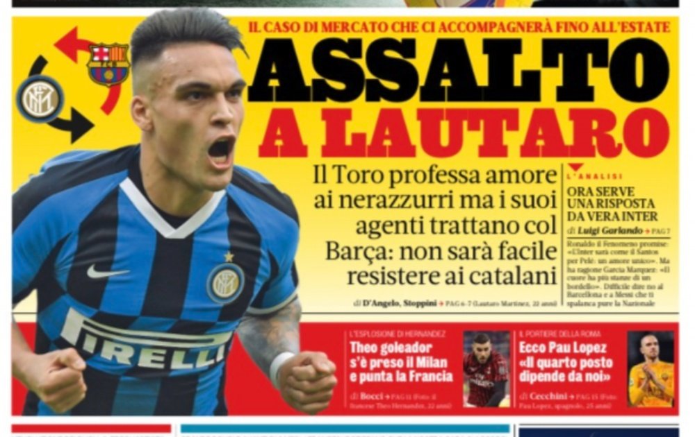 Lautaro, convoité. Gazzetta