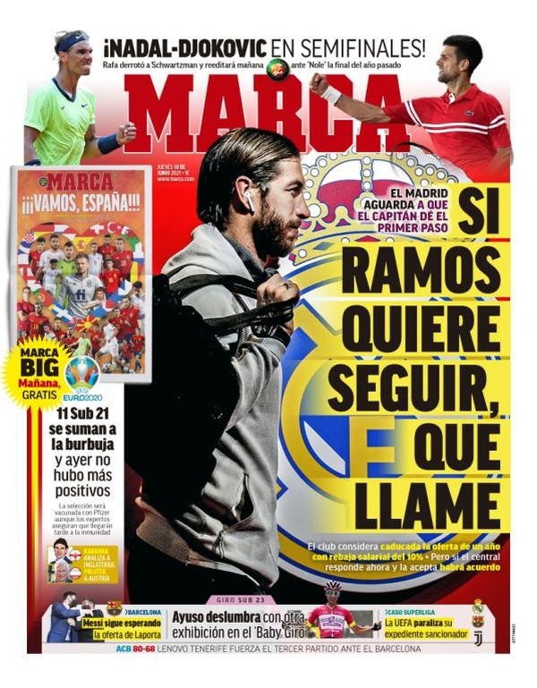 El Madrid, a la espera de Ramos